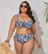 Plus Size Sexy Split Swimwear Female