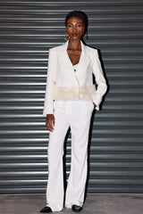 Omya Lapel Fur Blazer