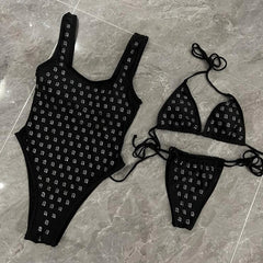2024 newest Fashion brand Women swimwears diamonds letters Swimwear Women swimsuits lady bikinis suits S M L XL
