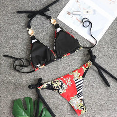 Summer Sexy Print Bikinis 2024 Women's Swimwear Female Swimsuit Swimming Bathing Suits Brazilian Bikini Set Beachwear Bather