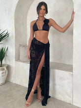 3 Pieces Bikini Women Swimsuit 2024 Female Swimwear Flower Beachwear Swimming Suit Bathing Suit Bikini Set Skirt Sarong Biquini