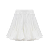 White Ruffles Skirt