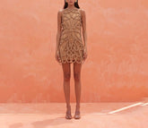 Solid Color Bikini and Crochet Dress Women Fashion Two Piece Outfits Swimsuit Luxury Swimwear Vacation Bathing Suits 2024