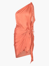 Women's One-Piece Swimsuit Solid Color One Shoulder Beach Dress Luxury Bikini Set Summer Vacation Bathing Suit Beachwear 2024