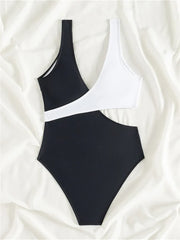 One Piece Women Hollow Out Swimwear 2024 New Solid V Neck Swimsuit Sexy Monokini Bodysuit Bathing Suit Female Summer Beach Wear