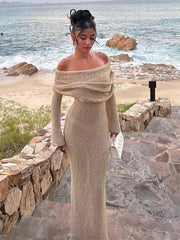 Cover-Up Off-Shoulder Maxi Dress