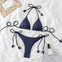 String Triangle Bikinis 2023 Brazilian Thong Swimsuit Women Sexy Swimwear Female Swimming Bathing Suit Beachwear Summer Trikini