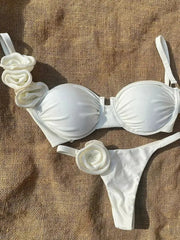 Push Up Bikinis 2024 Sexy Women Swimsuit Swimwear Female Floral Thong Brazilian Bikini Set Bathing Suit Swimming Suits Beachwear