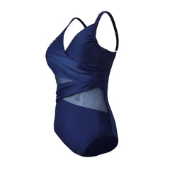 Plus Size Swimwear Women 2024 New Sexy Mesh One Piece Swimsuit Female Large Size Bathing Suit Summer Beachwear Swimming Suit 4XL