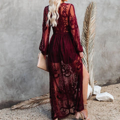 2024 Long White Tunic dress Bikini Cover-ups Sexy Deep V-neck Slip Maxi Dress Summer Clothes Women Swimsuit Cover Up dress