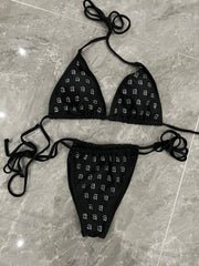 2024 newest Fashion brand Women swimwears diamonds letters Swimwear Women swimsuits lady bikinis suits S M L XL