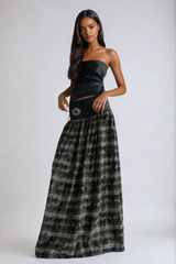 Sheridan Grid Buckle Skirt