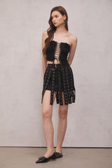 Sutton Grommet Mini Skirt