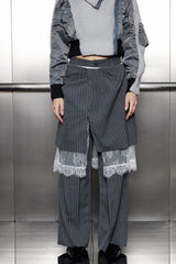 Yardley Lace Deconstruct Skirt Pants