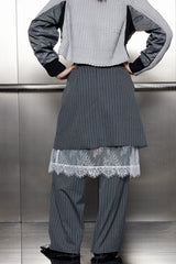 Yardley Lace Deconstruct Skirt Pants