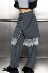 Yardley Lace Deconstruct Skirt Pants