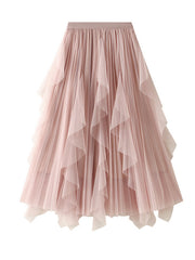 Original Stylish 7 Colors Falbala Gauze Skirt