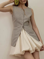 Elasticity Solid Color A-Line High Waisted Skirts Bottoms