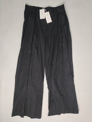 Zreei Stylish Loose High Waisted Solid Color Wide Leg Pants