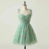 Adjustable Straps Tulle Party Prom Homecoming Dress