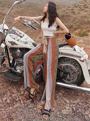 Bohemia Loose High Waisted Printed Pants
