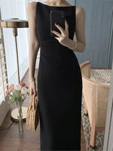 Boat neck Sleeveless Bodycon Evening Dress