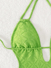 Women's Sexy Colorblock Strappy Beach Swimsuit