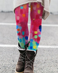 Women's Printed Slim Fit Elastic Versatile Leggings