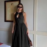 Zara Hollowed-Out A-Line Dress