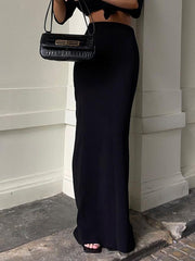 Solid Color A-Line Bodycon Skirts Bottoms