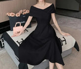 Classy Short Sleeve V-Neck Party Evening Dress