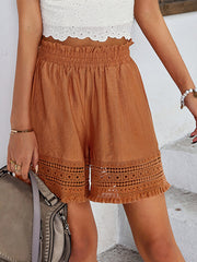 Casual Loose Solid Color Shorts Bottom