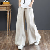 Women's Solid Loose Wide Leg Pants