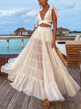 Lace-Up Plunging Two-Piece Suits