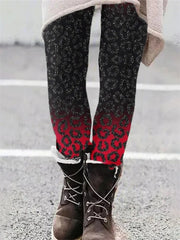 Women's Printed Slim Fit Elastic Versatile Leggings