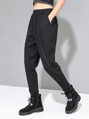 Original Creation Loose Harem Pants Solid Color Pants