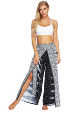 Bohemia Floral Printed Elastics Wide Leg Yoga Pants