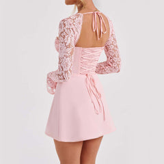 JACINTA ENCHANTED LACE MILKMAID MINI DRESS