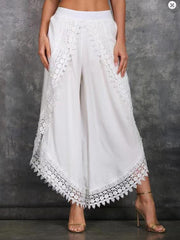 Women's Lace Lace Harlan Pants Wide Leg Pants