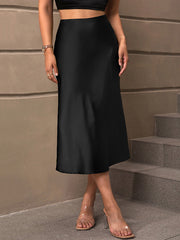 Solid Color A-Line Loose Skirts Bottoms