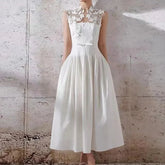 Elegant Sleeveless High Waist Dress