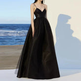 Elegant Spaghetti Strap Evening Long Dress