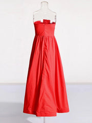 Elegant Strapless High Waist Long Dress