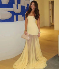 Elegant Strapless Pleated Dress