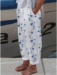 Floral Casual Pants