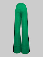 High Waisted Loose Contrast Color Pants Trousers