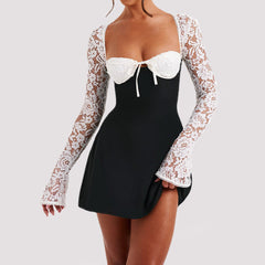 JACINTA ENCHANTED LACE MILKMAID MINI DRESS