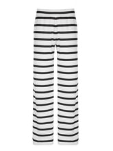 Casual Stripe Knit Straight-Leg Pants