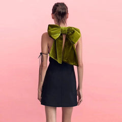 Fashion High Waist V-Neck Sleeveless Dress