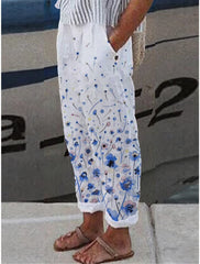 Floral Casual Pants